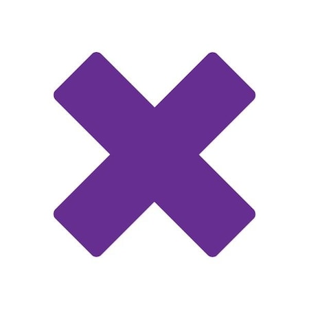 Ergomat DuraStripe Xtreme 6inx6inx2in Rounded Xfts Dark Blue, 30PK DSX-XR6-P-KIT